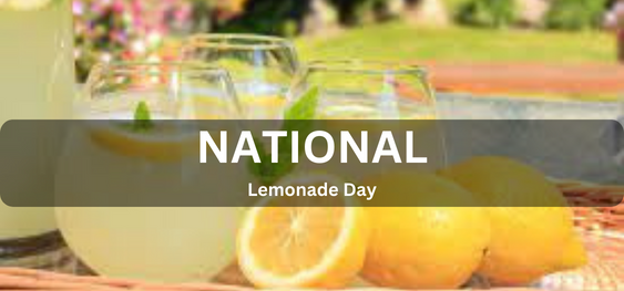 National Lemonade Day  [राष्ट्रीय नींबू पानी दिवस]